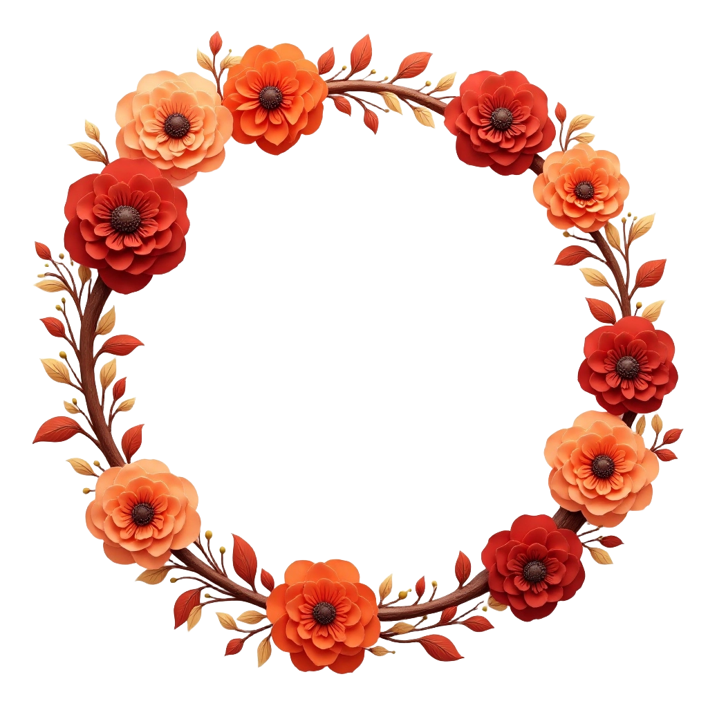 Autumn Floral Wreath